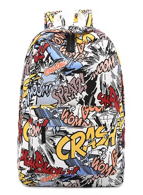 Men women backpack School bag Student Canvas Travel背包2019