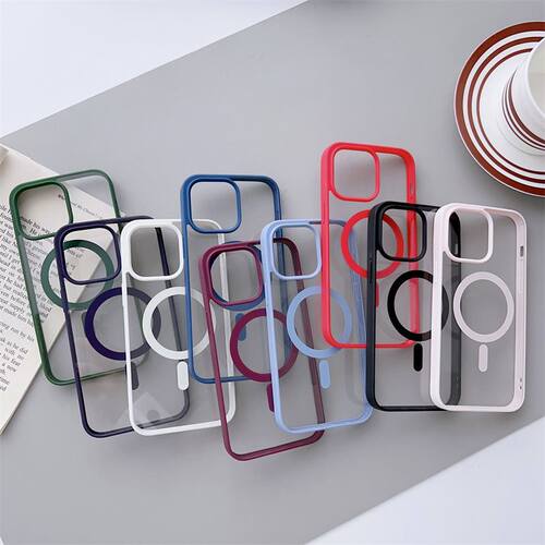 Soft Magnetic tpu Case Cover Shell for Iphone 15 14 13 12 11 pro max plus XR XS X
