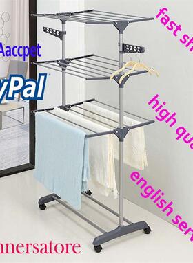 clothes drying rack folding garment dryer hanger 多层晾衣架