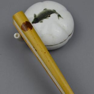 折扇斑天然扇子湘妃骨七红寸扇扇22方蜡底竹秋建文玩礼品竹福收藏