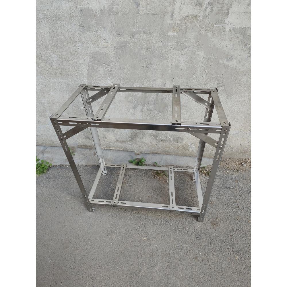 家用空调外机多台架不锈钢2.0厚1匹1.5P2匹3匹双层落地叠放通用架