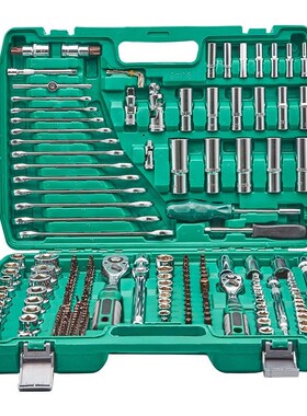 216件棘轮套筒j扳手套装汽车快速维修工具箱多功能修摩托维修组合