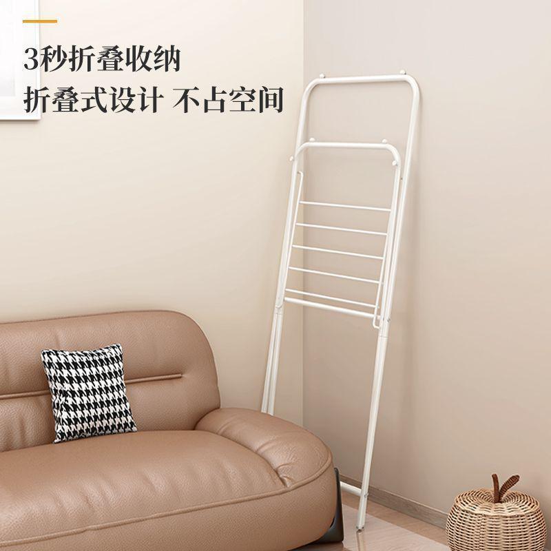 Y3G折叠晾衣架阳台晒衣架折叠家用F挂衣架子落地取暖器小型烘干凉