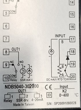 NDB5040-302000 YEONG HORNzG YH489 YH-489 48*96 台湾毅鸿温控