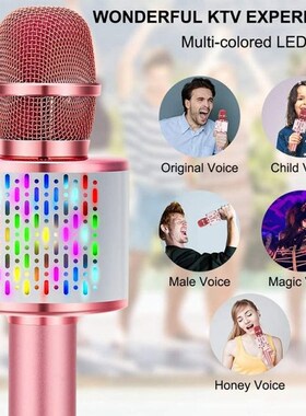 Wireless Karaoke Toy Microphone for ChildMren,Bluetooth Port
