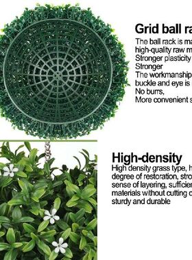 极速Articficial Rose Flower Ball Half Round Hanging Plant In