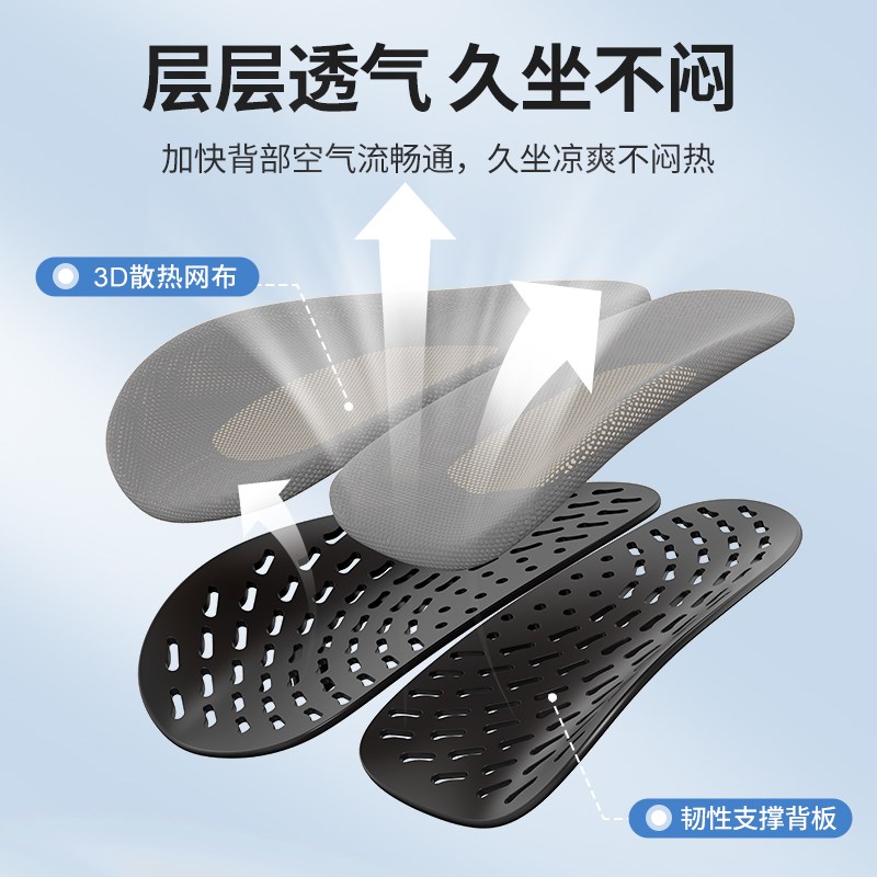 人体工学靠垫办公室护腰靠背垫椅C子久坐腰垫座椅腰靠上班车用腰