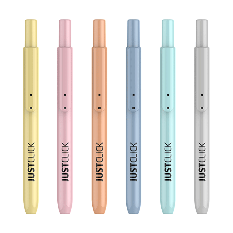 韩国MORRIS柔色系按动式荧光笔