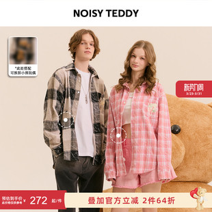 新款 26年春季 复古宽松格子长袖 衬衫 百搭 NOISY 时尚 TEDDY男女同款