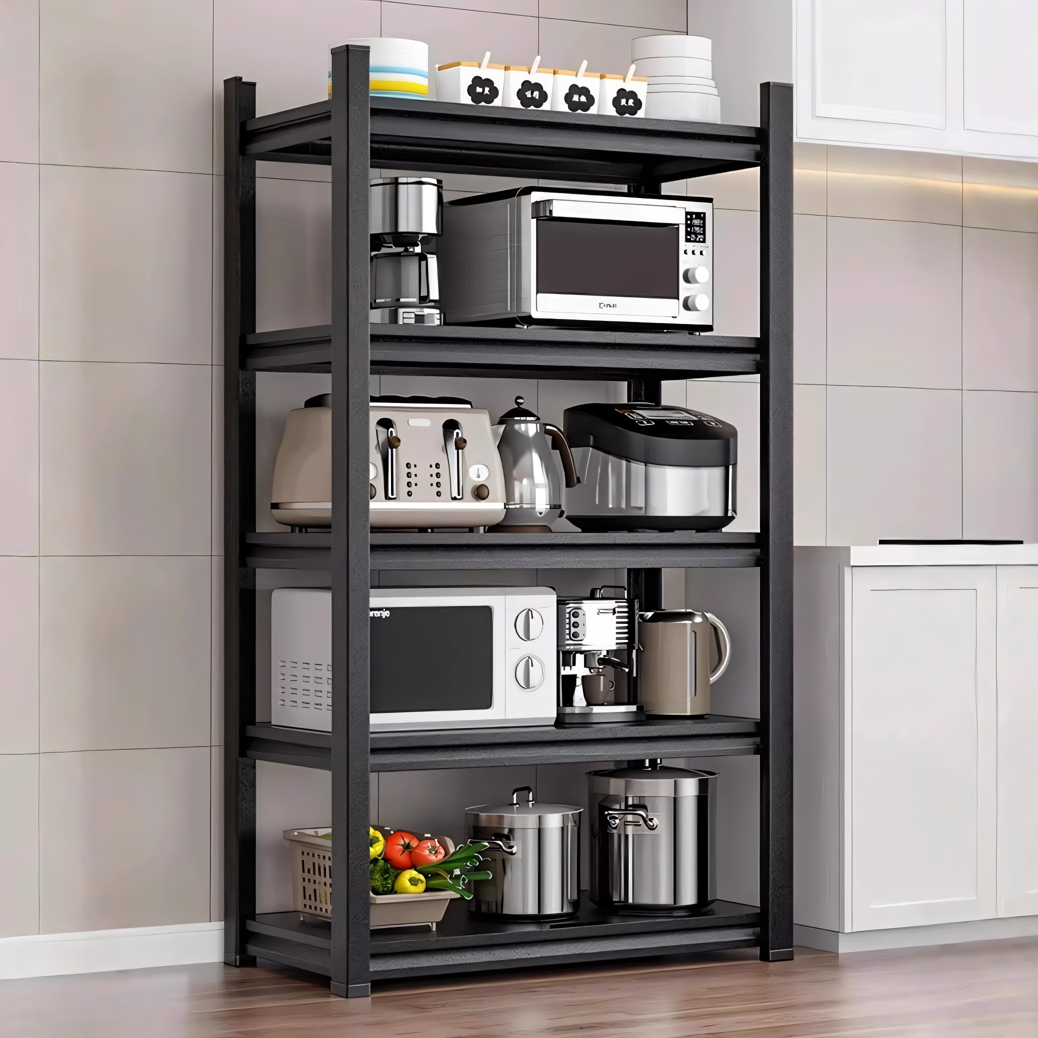 厨房置物架落地多层家用收纳架锅架多功能烤箱微波炉储物架子货架,厨房/烹饪用具,微波炉置物架,淘宝优惠券,粉丝福利购,淘宝优惠卷