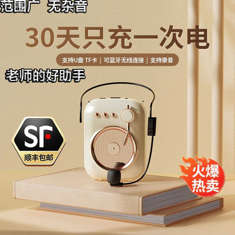 德国正品小蜜蜂扩音器教师专用无线耳麦克风扩音器大音量防噪音箱