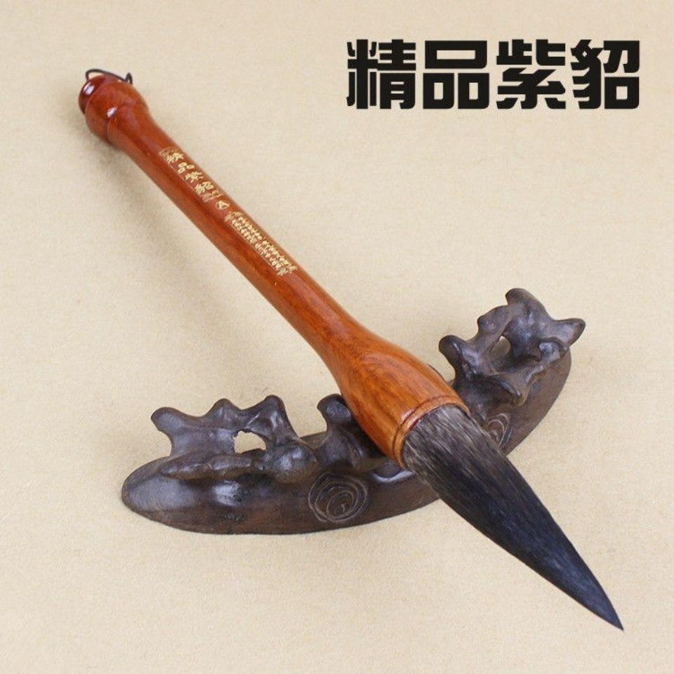 大号精品紫貂抓笔大字斗笔对联国画书法专用熊毫特大号提斗毛笔