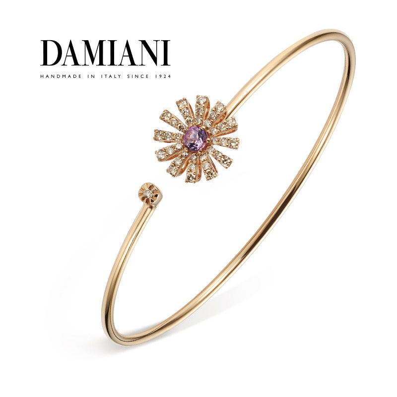【新年礼物】DAMIANI玳美雅小雏菊系列18K玫瑰金水晶钻石手镯,珠宝/钻石/翡翠,手饰,淘宝优惠券,粉丝福利购,淘宝优惠卷