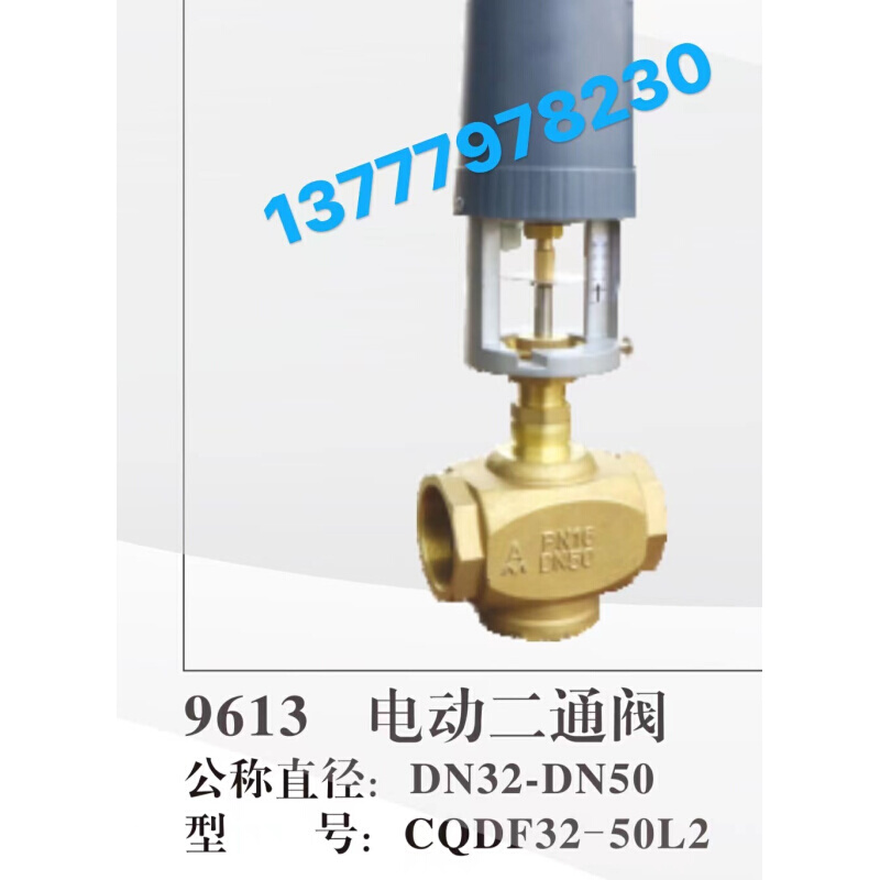 埃。美柯CQDF L2丝口电动二通阀9613 DN32----DN50