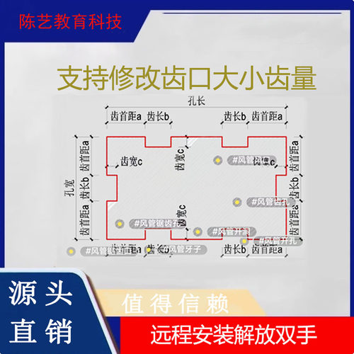 pm2024锯齿孔风管开洞