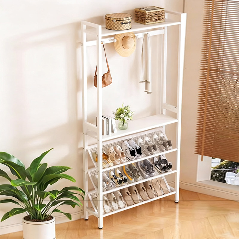 鞋帽一体挂衣架入户室内出租房宿舍鞋柜简易鞋架多层家用小窄门口,住宅家具,衣帽架,淘宝优惠券,粉丝福利购,淘宝优惠卷