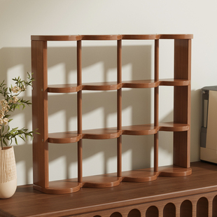 桌面杯架子置物架台面茶具水杯马克杯防尘收纳盲盒香水展示九宫格