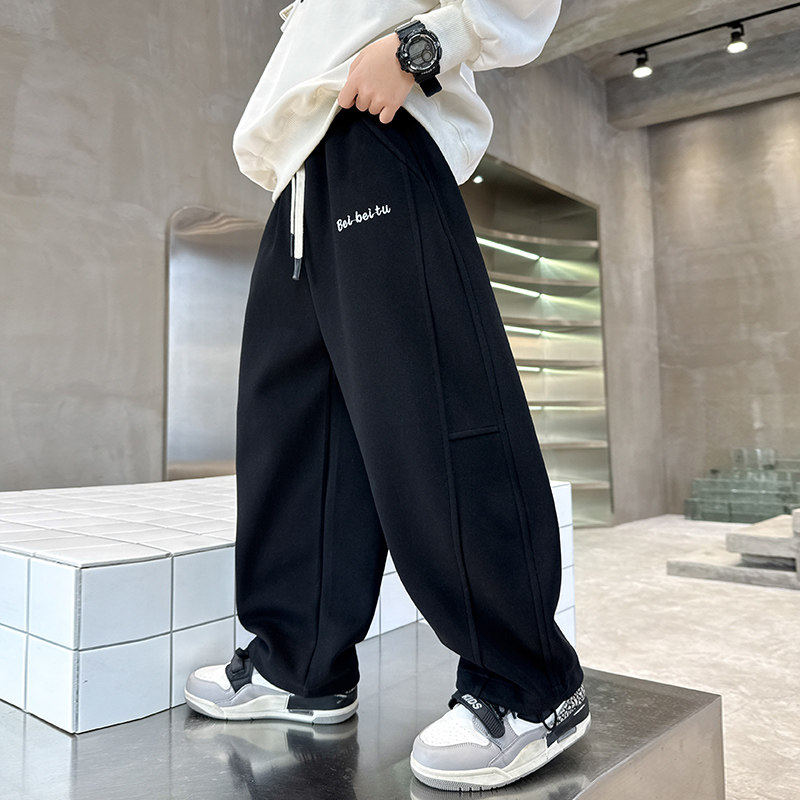 左西风云儿童套装男童春秋款裤子2026新款春装春季卫裤运动男孩中