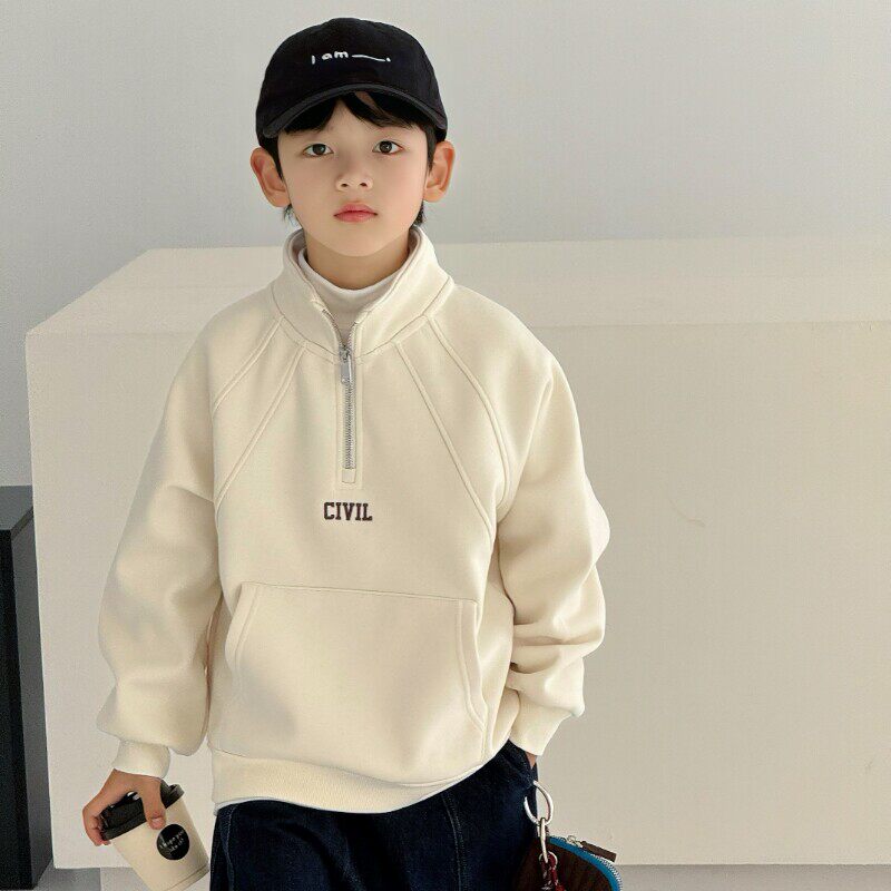 左西风云儿童套装男童春秋款卫衣2026新款春装男孩帅气中大童痞帅