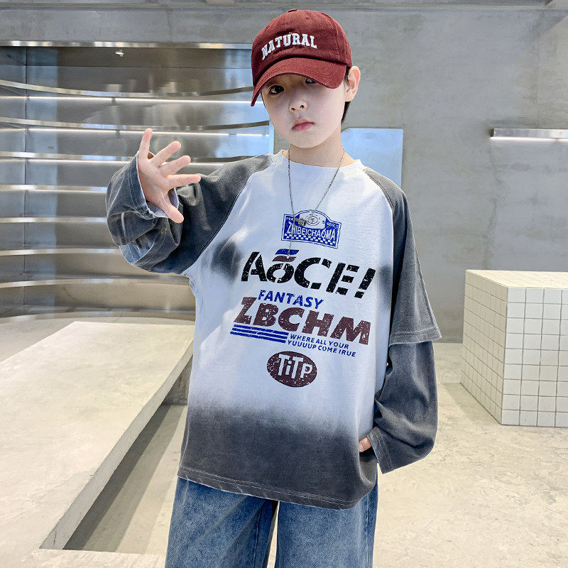 左西风云儿童装男童春秋款卫衣2026新款痞帅春装中大童春季男孩帅