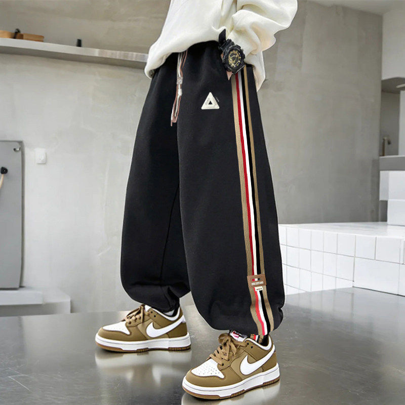 左西风云儿童装男童春秋款裤子2026新款春装卫裤中大童运动春季男