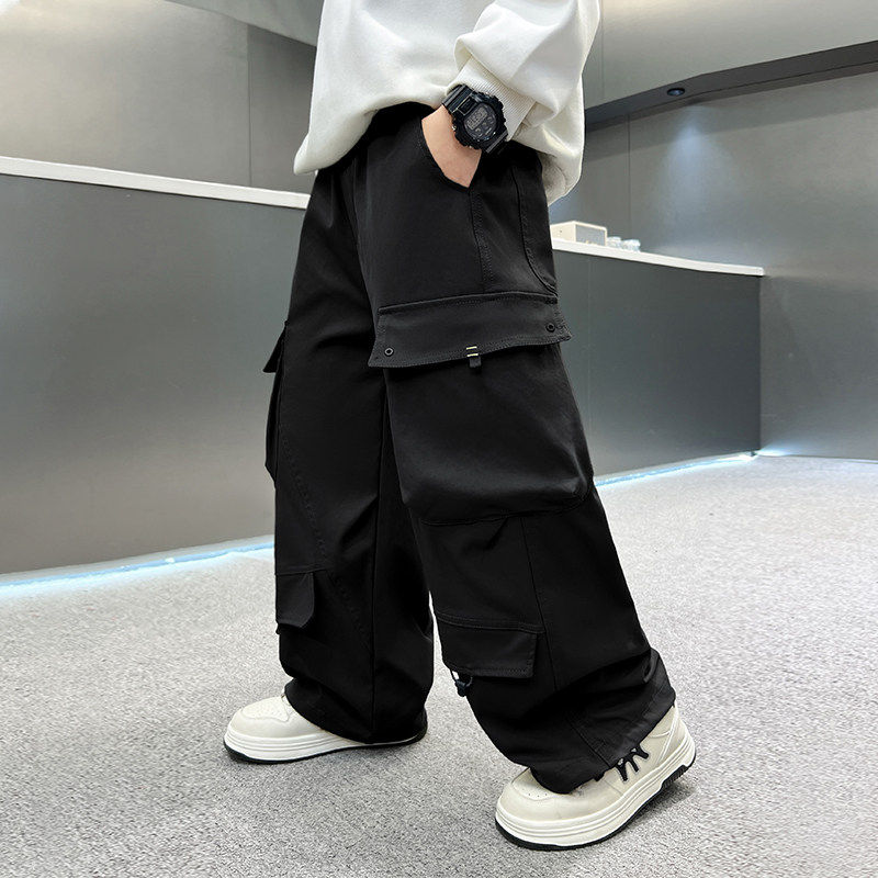 左西风云儿童装男童春秋款工装裤子2026新款休闲男孩中大童春季春