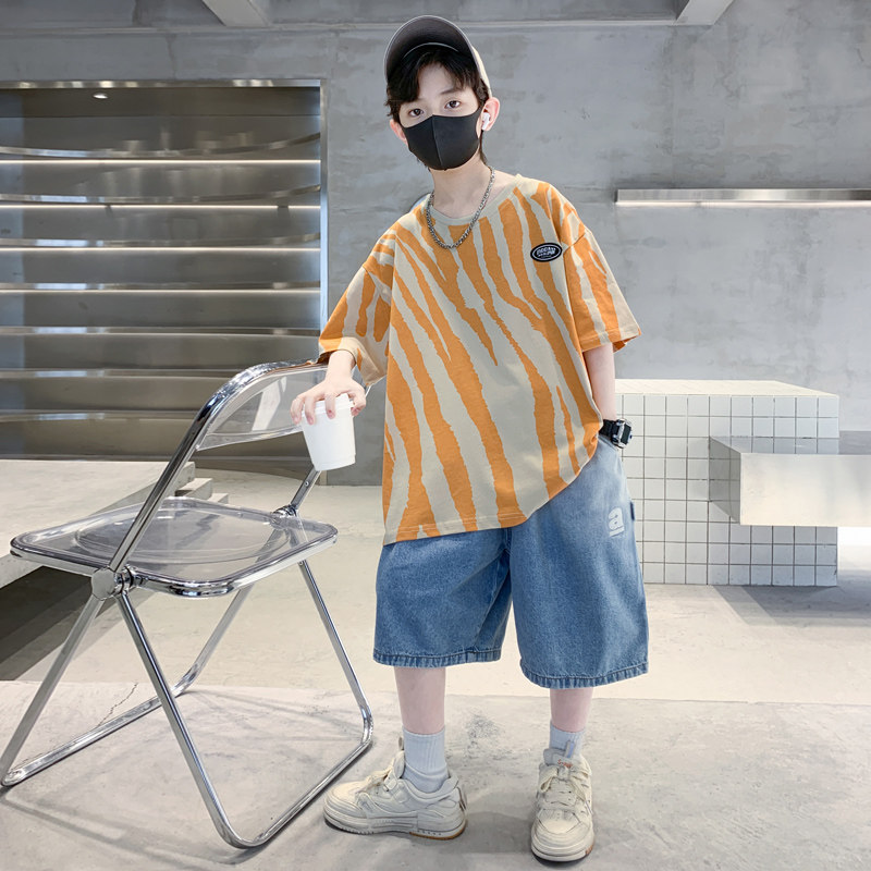 左西官方旗舰店儿童装男童夏装套装2026新款夏季夏款男孩短袖运动