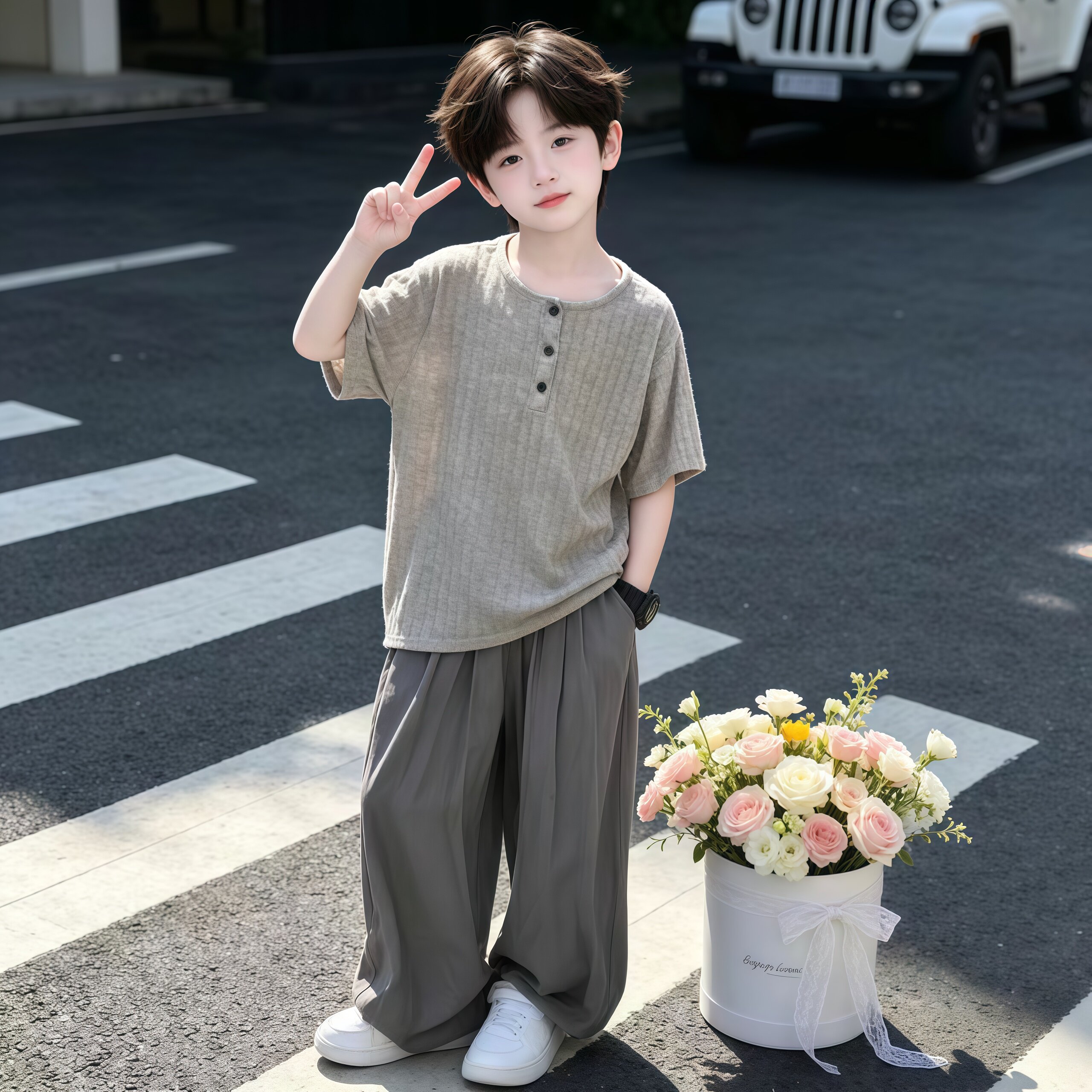 左西官方旗舰店童装男童夏装套装2026新款运动夏款薄款短袖夏季男