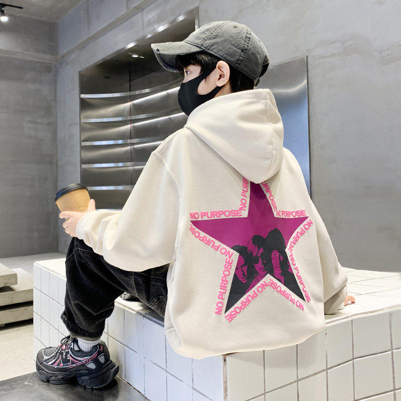 左西风云儿童套装男童春秋款卫衣2026新款春装痞帅春季男孩中大童