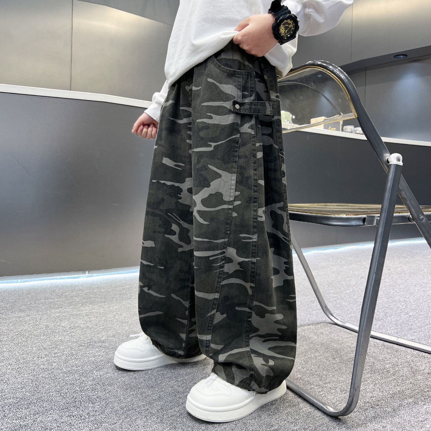 左西风云儿童套装男童春秋款工装裤子2026新款男孩休闲春季春装中