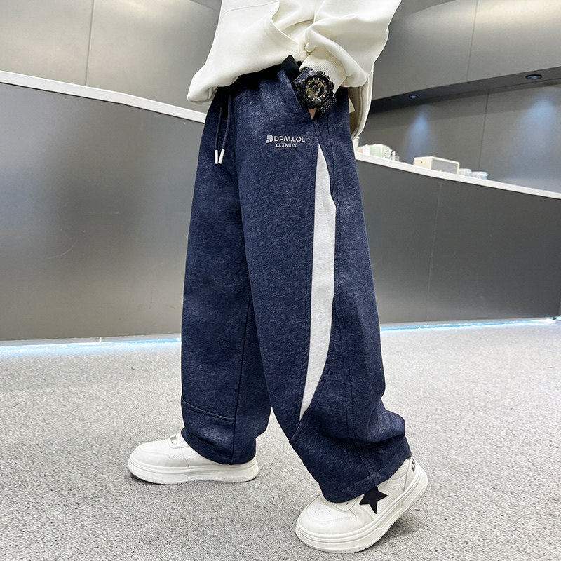 左西风云儿童装男童春秋款裤子2026新款中大童春装卫裤运动男孩春