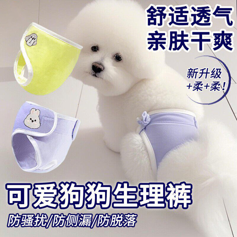 宠物狗狗生理裤姨妈巾月经期防骚扰小狗安全纸尿裤狗尿不湿母舒适