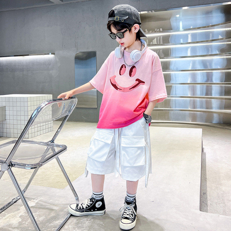 左西官方旗舰店儿童装男童夏装套装2026新款薄款男孩中大童运动夏
