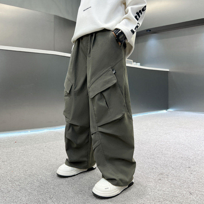 左西风云儿童套装男童春秋款工装裤子2026新款男孩春季春装中大童