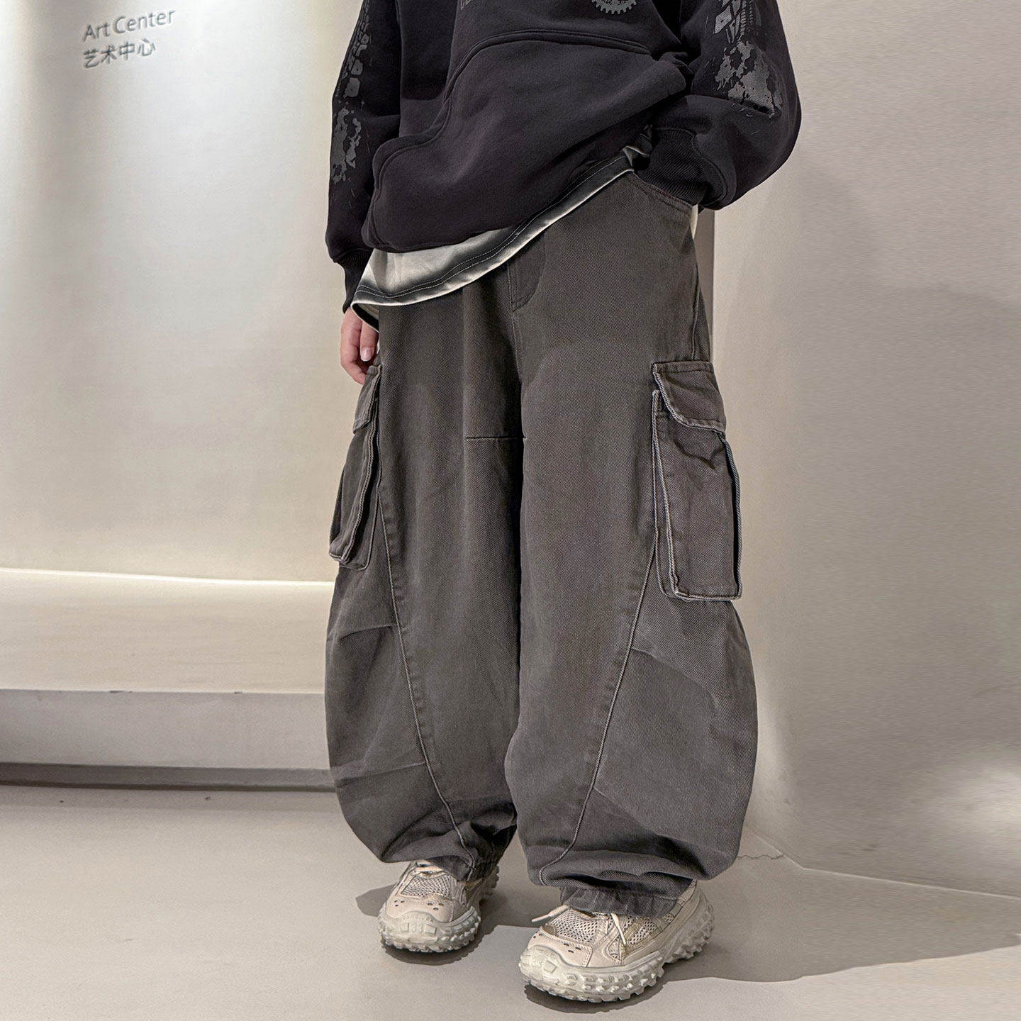 左西风云儿童装男童春秋款工装裤子2026新款中大童春装男孩长裤休