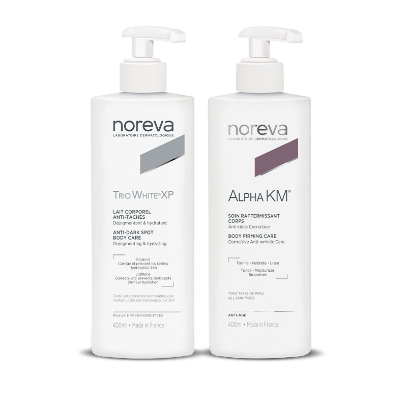 Noreva欧诺颜果酸身体乳焕白身体乳组合美白补水保湿