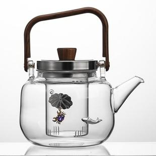茶壶泡茶家用电陶炉煮茶器煮茶炉玻璃茶壶耐高温泡茶专用烧水壶