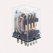 AC220 NJ小型电磁继电器固态继电器 DC24 12V中间继电器MAY4N