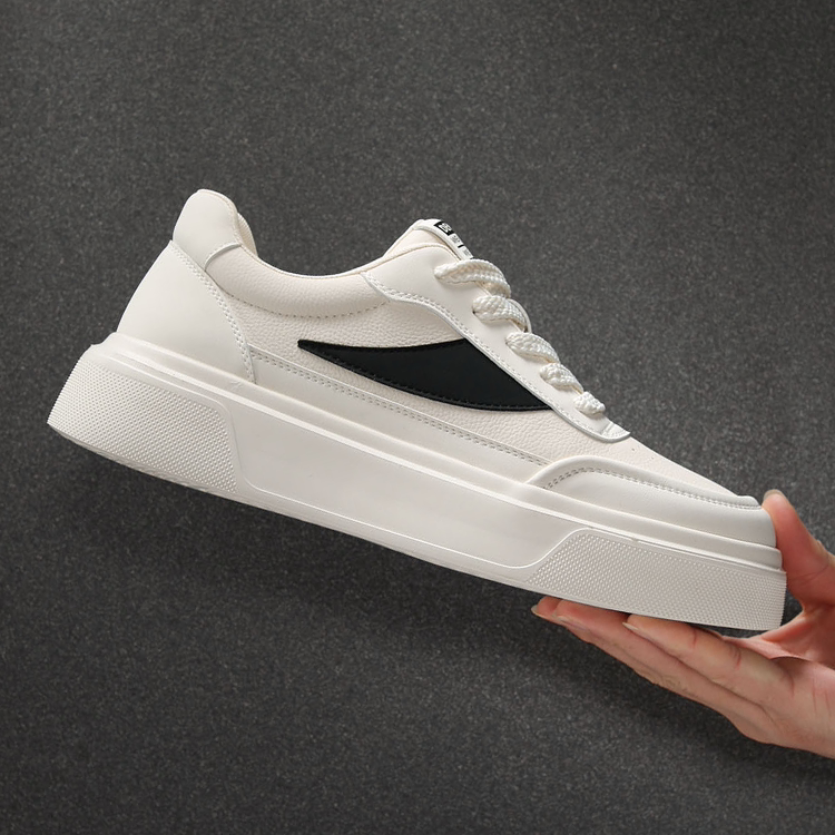 2026新款鞋子男鞋厚软底增高鞋男百搭白色真皮板鞋舒适透气休闲鞋