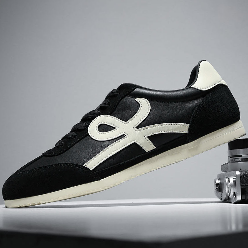 阿甘鞋真牛皮运动休闲男鞋