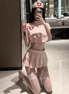 性感内衣护士服cos丝袜情调制服套装火辣纯欲qqny女睡衣成人肚兜