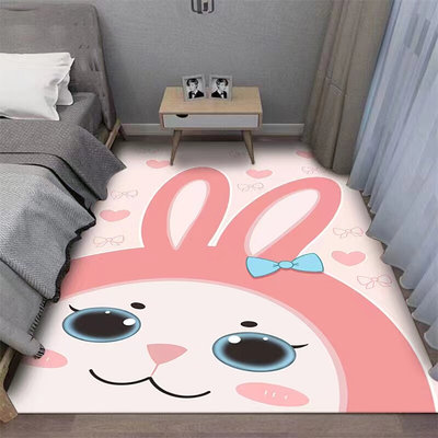 床边地毯长条防摔儿童卧室床边毯宝宝房床边毯可爱卡通榻榻米垫子