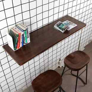可折叠餐桌墙壁电脑桌餐桌柜靠墙 折叠吧台桌窄壁桌折叠壁挂式