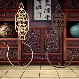 仿古复古蚊帐钩窗帘钩挂钩绑带铜制 绮栊馨家出品明清古典新中式
