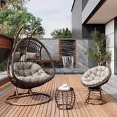 家用吊篮鸟巢室内秋千单双人吊椅懒人网红摇篮椅阳台吊床户外吊椅