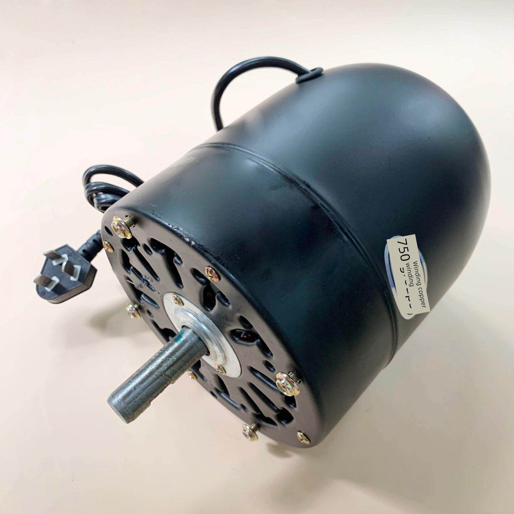 工业风扇电机大功率牛角落地挂壁扇配件纯铜机头220V强力马达750