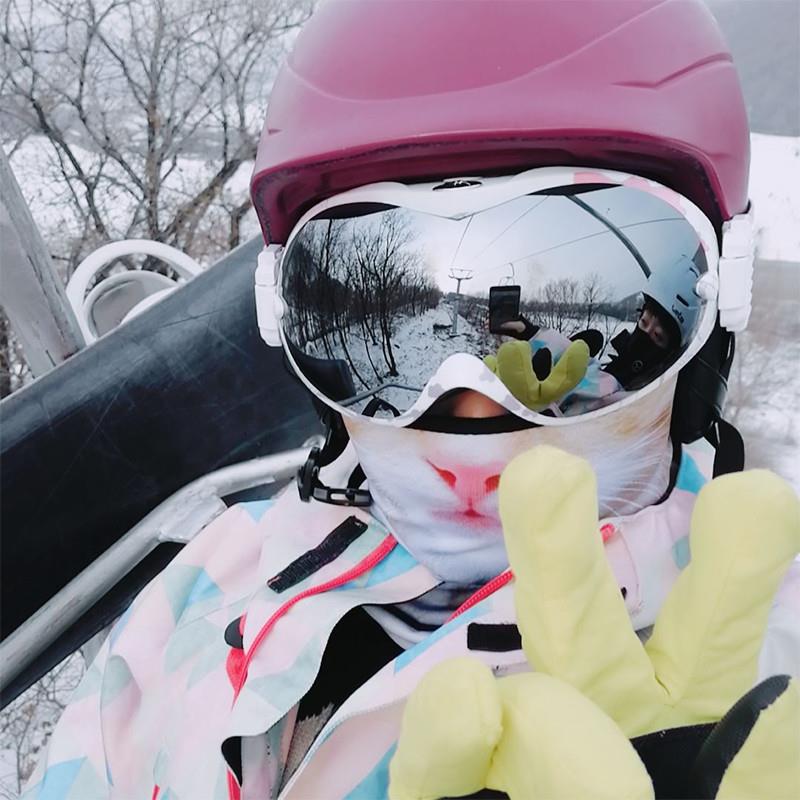 滑雪眼镜柱面双层防雾滑雪镜男女户外单双板球面可卡近视滑雪装备
