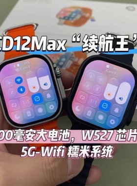 CD12max待机王w527处理器1400毫安电池指纹触控智能电话插卡手表