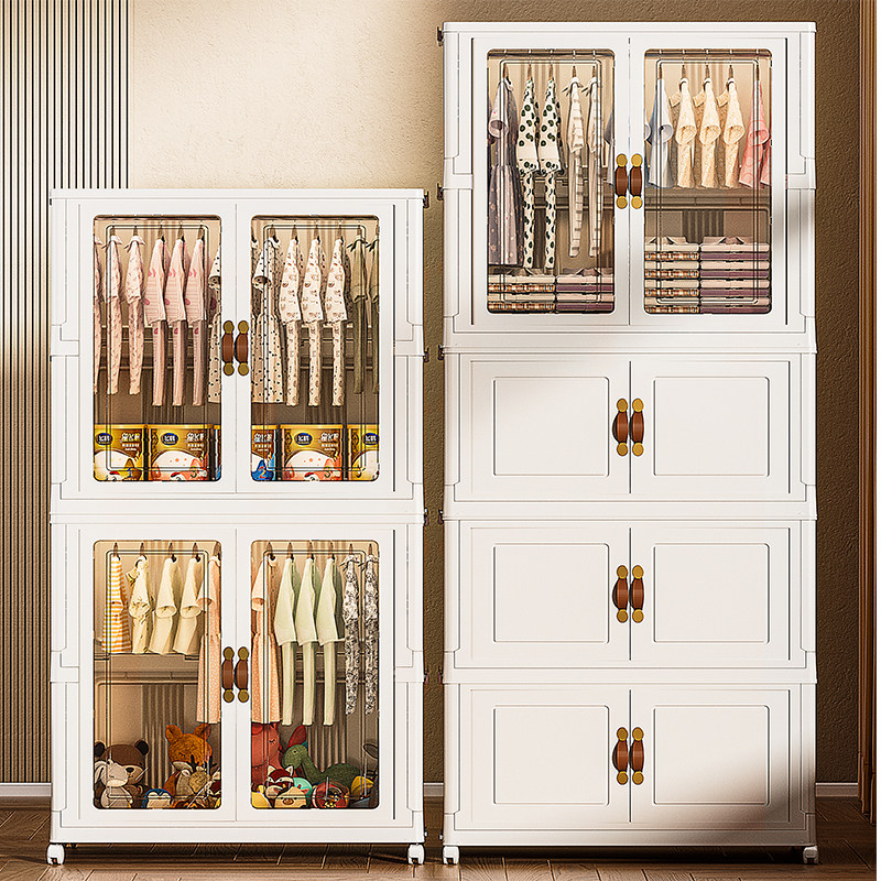 免安装宝宝衣柜婴儿童衣柜衣服收纳柜储物家用卧室简易折叠小衣橱