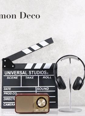 现代简约蓝牙小音响收音机摆件售楼处样板间卧室床头柜软装工艺品